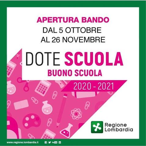 Dote scuola – Buono scuola a.s. 2020/2021