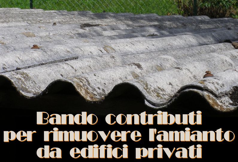 Bando contributi per rimuovere l’amianto da edifici privati