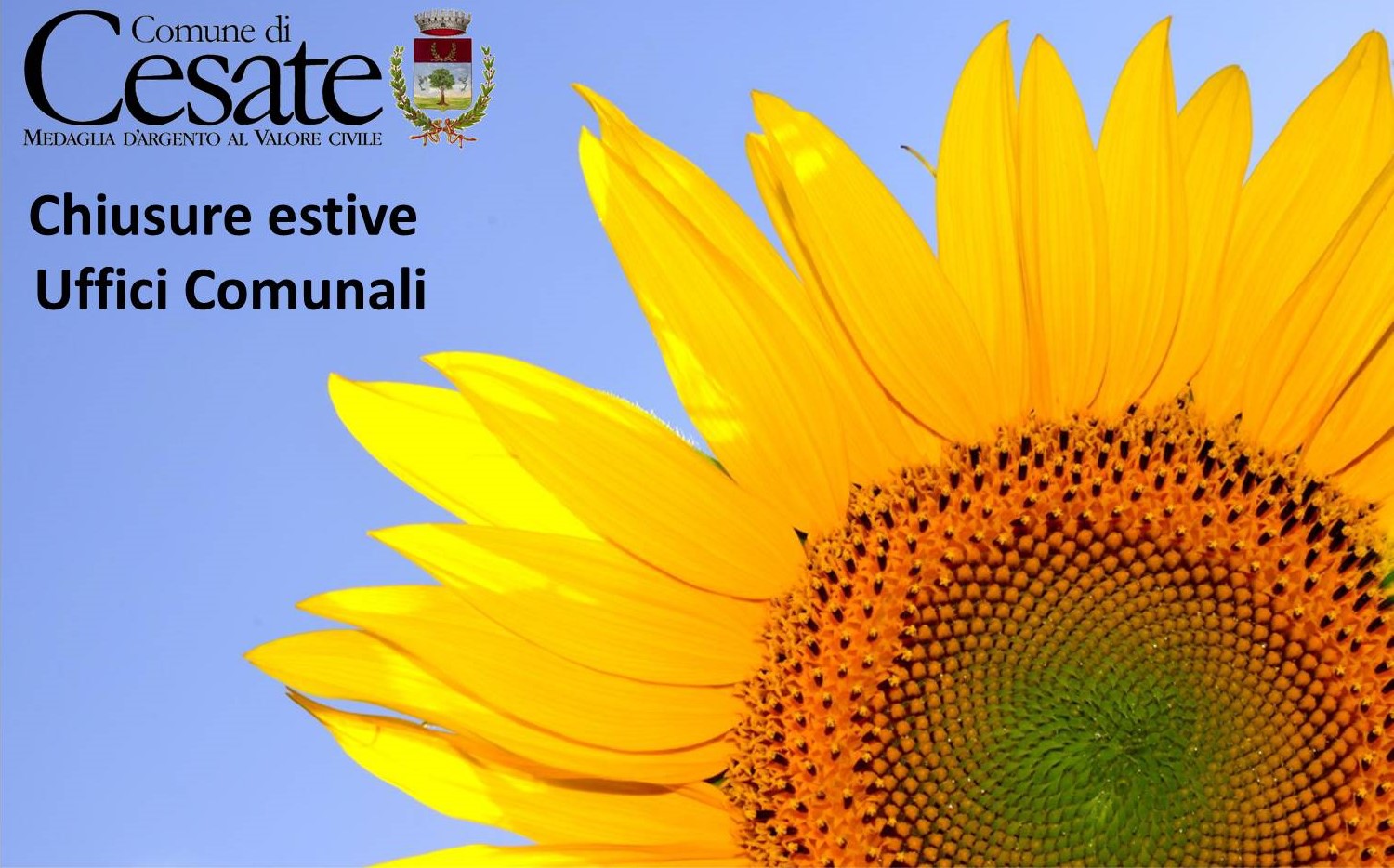 Chiusura uffici comunali al sabato mattina nel mese di Agosto